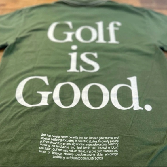 URBAN OUTFITTERS Green Golf is
Good T-Shirt with Smiley Face - Picture 5 of 9
